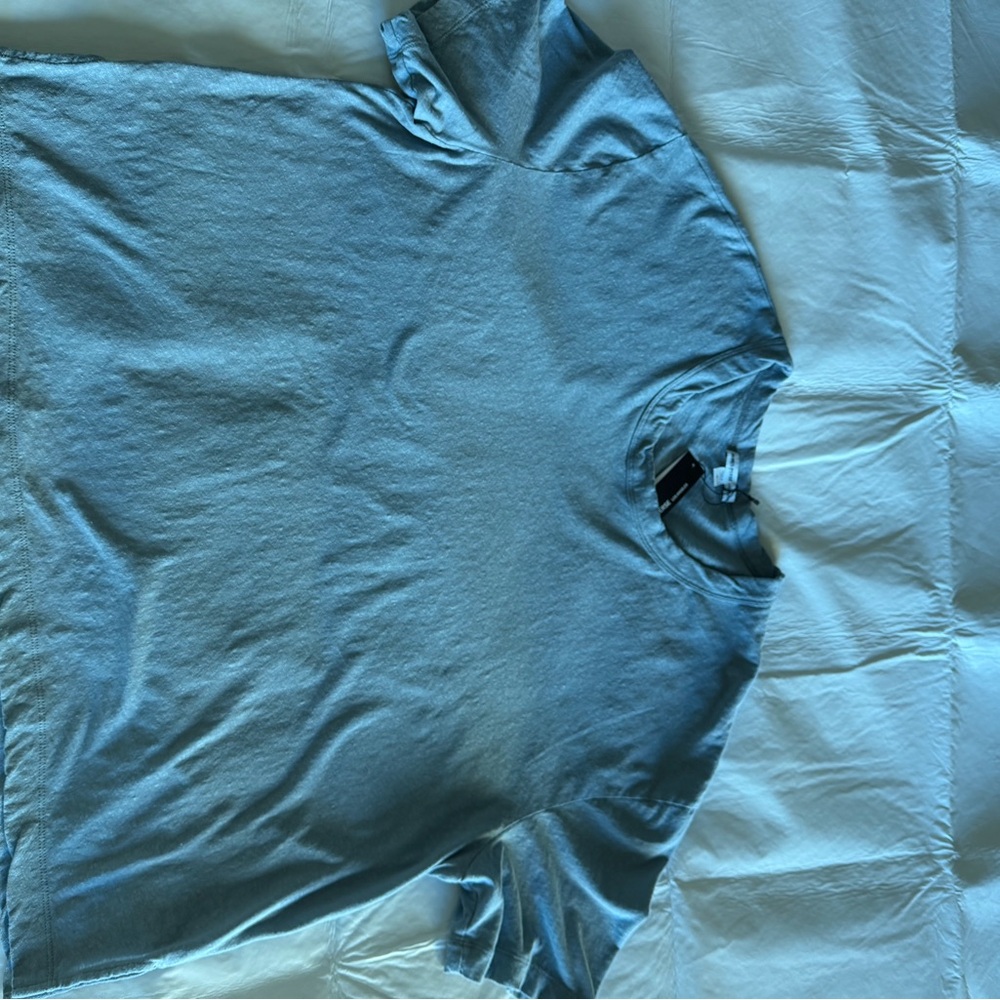 James Perce baby blue boxy Tee. Size 3 which is a medium